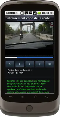 Entraînement code de la route android App screenshot 0