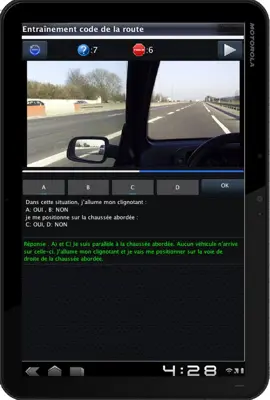 Entraînement code de la route android App screenshot 1