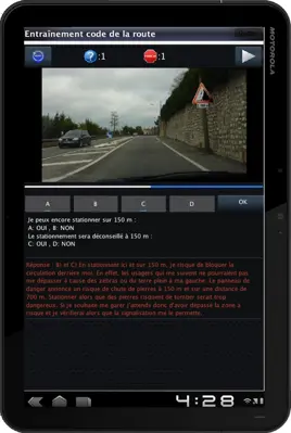 Entraînement code de la route android App screenshot 2